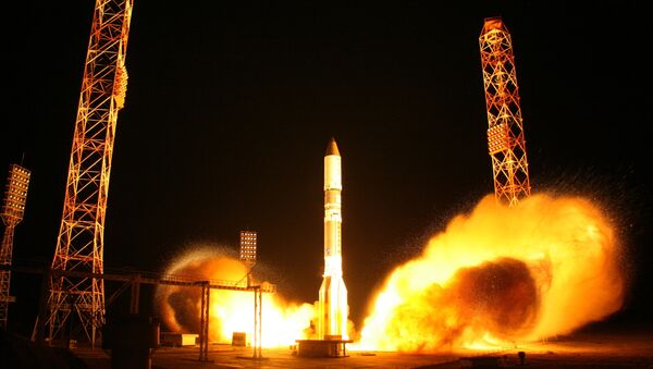 Proton-M carrier rocket being launched from the Baikonur space center in Kazakhstan, September 30 - Sputnik International