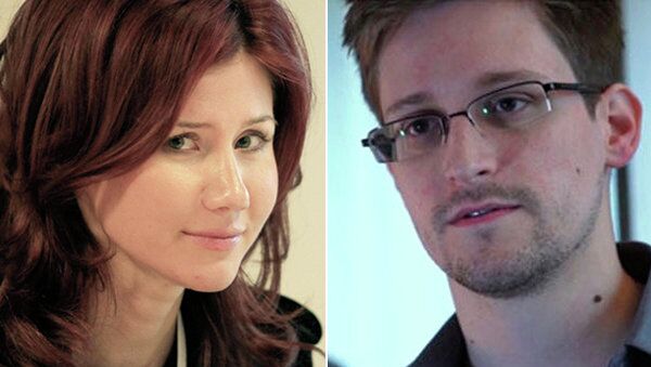 Anna Chapman and Edward Snowden - Sputnik International