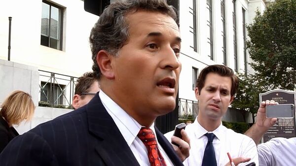 California Rep. Juan Vargas tells reporters how he was walking back to the Capitol when I heard 'pop, pop' and then a policeman ran up to me, with a very serious look on his face and said two police officers were down. California Rep. Juan Vargas tells reporters how he was walking back to the Capitol when I heard 'pop, pop' and then a policeman ran up to me, with a very serious look on his face and said two police officers were down. - Sputnik International