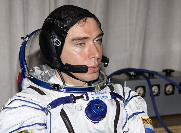 Russian astronaut Sergei Volkov (archive) - Sputnik International