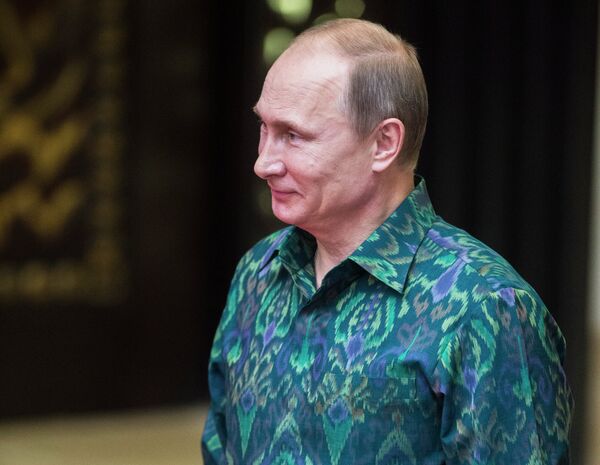 Russian President Vladimir Putin at thr Asia Pacific Economic Cooperation summit in Bali. October 7, 2013 - Sputnik International