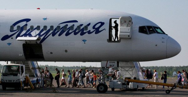 A Yakutia Airlines plane, photographed in Blagoveschensk, Russia in 2012 - Sputnik International