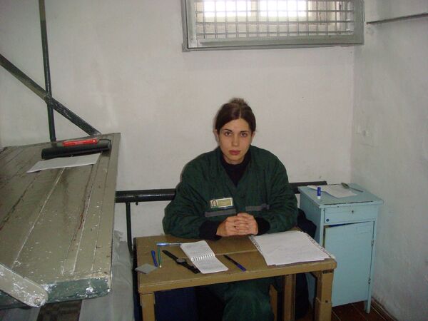 Nadezhda Tolokonnikova in a separate cell in Mordovian prison, October 1, 2013 - Sputnik International