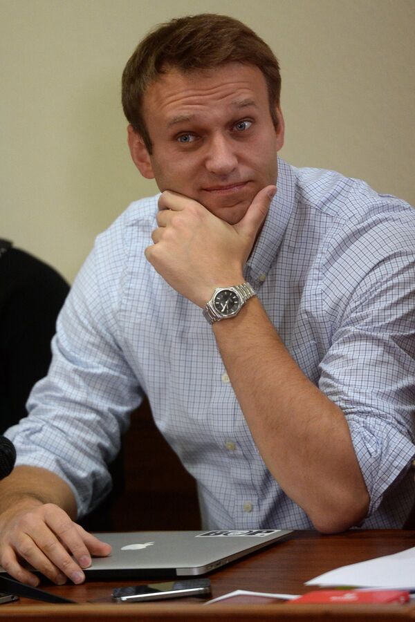 Alexei Navalny in the Kirov Region Court, Oct. 16, 2013. - Sputnik International