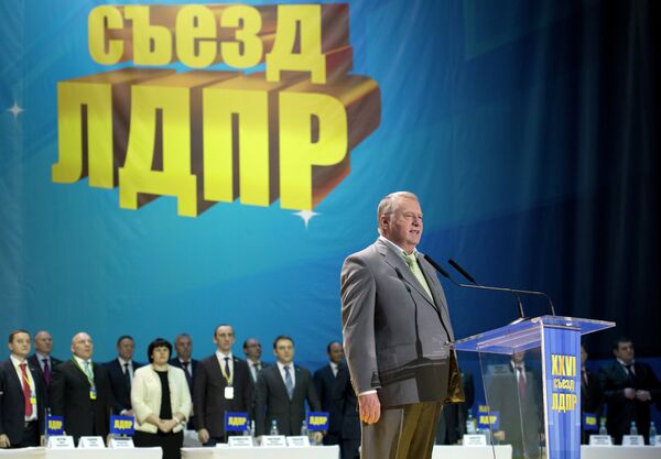 Vladimir Zhirinovsky at an LDPR party congress - Sputnik International