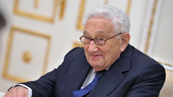 Henry Kissinger during a meeting with President Vladimir Putin in the Kremlin. Oct.29, 2013 - Sputnik International