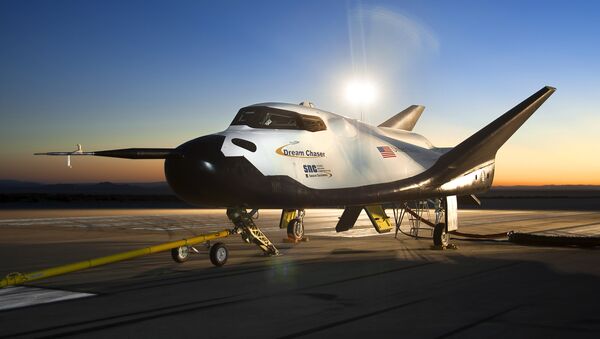 The Dream Chaser space vehicle, pictured in Edwards, California - Sputnik International