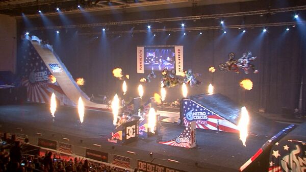 Motorcycle and BMX Stunts at Nitro Circus Show in Moscow - Sputnik International