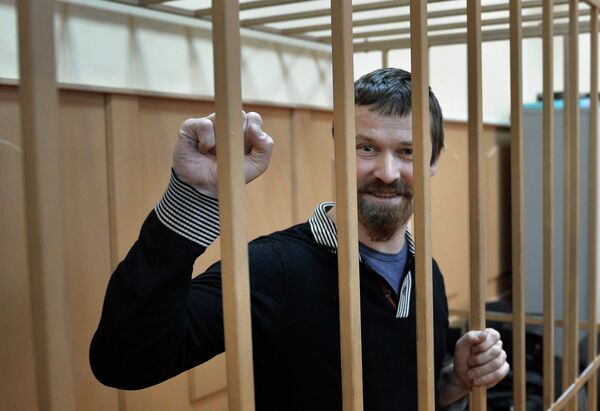 Leonid Razvozzhayev during a court hearing in Oct. 2013 - Sputnik International