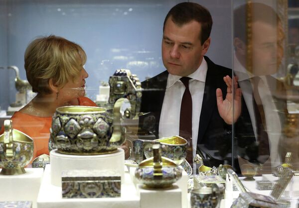 Dmitry Medvedev  at the opening ceremony of the museum - Sputnik International