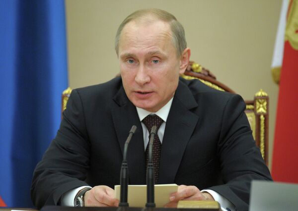 Vladimir Putin at Russian Security Council session - Sputnik International