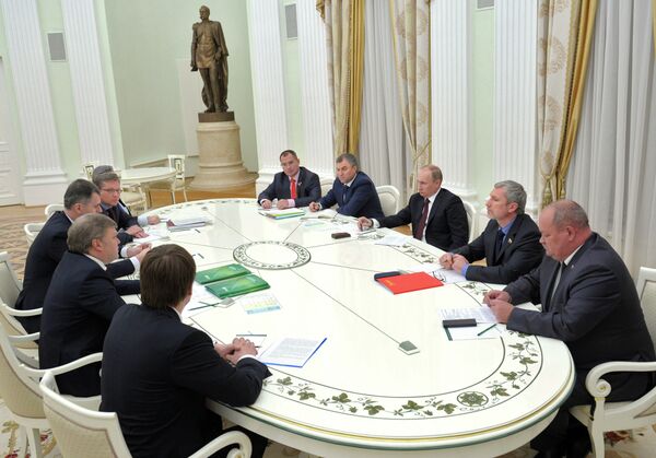 Putin's meeting with leaders of opposition parties - Sputnik International