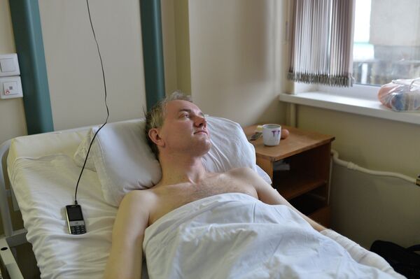 Russian opposition politician Oleg Shein in Moscow’s Sklifosovsky hospital - Sputnik International