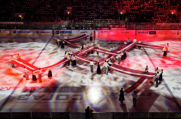 Russian Hockey League to Probe Alleged Swastika Incident in Riga - Sputnik International