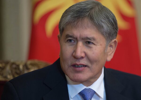 Kyrgyz President Almazbek Atambayev - Sputnik International