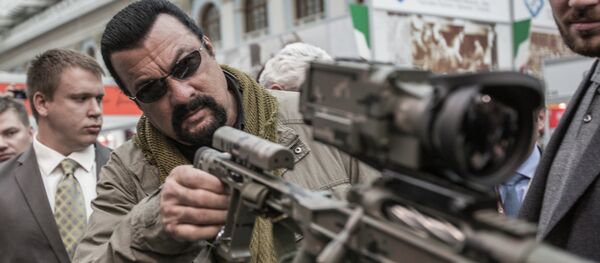 Famous US actor Steven Seagal is thinking about starting up his own production company in Russia, according to the Hollywood Reporter. Famous US actor Steven Seagal is thinking about starting up his own production company in Russia, according to the Hollywood Reporter. - Sputnik International