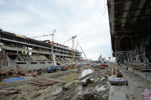The building site for Sochi Formula 1 Grand Prix - Sputnik International