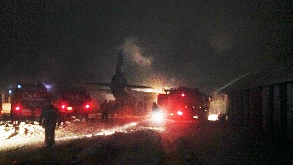 The Antonov An-12 transport plane crashed on Thursday afternoon - Sputnik International