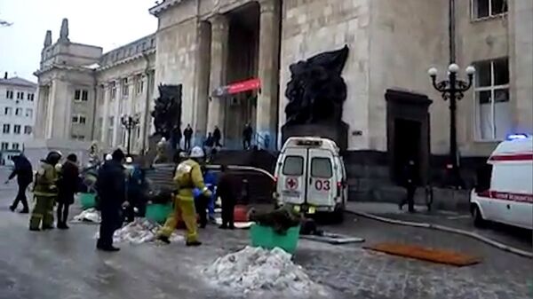 The first explosion went off at Volgograd train station on December 29, 2013 - Sputnik International