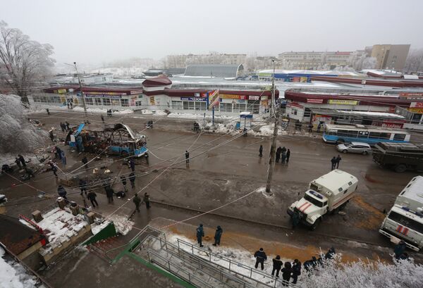A fatal bomb explosion ripped apart a trolleybus in Volgograd on Monday morning - Sputnik International