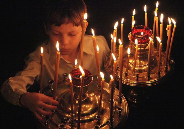 Russian Orthodox Believers Celebrate Christmas - Sputnik International