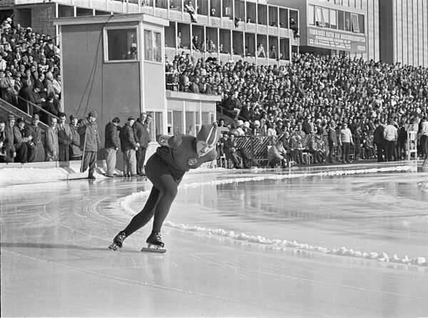 Soviet speed skater Lidiya Skoblikova, who won four gold medals at Innsbruck in 1964 Soviet speed skater Lidiya Skoblikova, who won four gold medals at Innsbruck in 1964 - Sputnik International