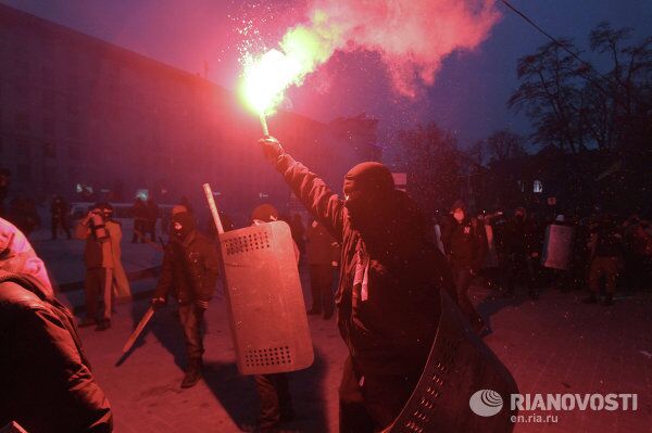 New Riots Flare Up in Kiev - Sputnik International