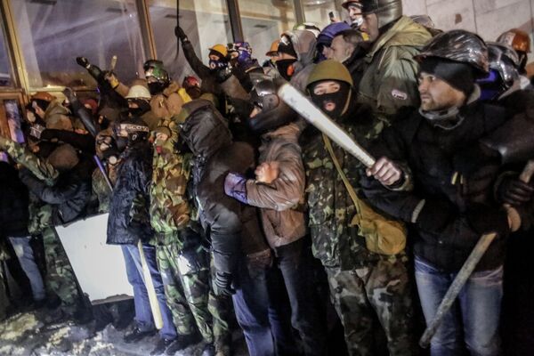 Protesters in Kiev - Sputnik International