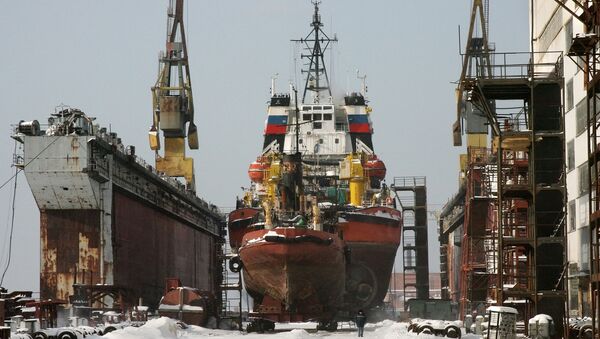 Russia's shipyard Zvezda - Sputnik International