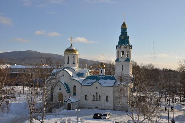 Cathedral of the Resurrection in Sakhalin Island - Sputnik International