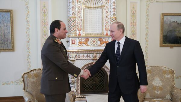Russian President Vladimir Putin and Egyptian President Abdel Fattah al-Sisi - Sputnik International