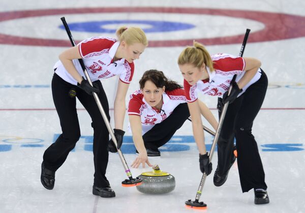 Russia’s women’s curling squad - Sputnik International