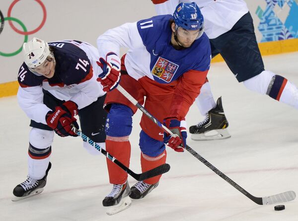 US Smashes Czechs to Reach Olympic Hockey Semifinals - Sputnik International