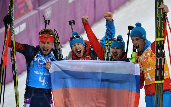 Russia Snatches Improbable Biathlon Relay Gold - Sputnik International