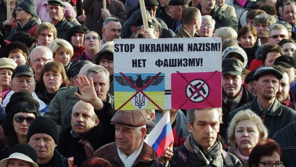 Pro-Russian rally in Sevastopol, February 23, 2014 - Sputnik International