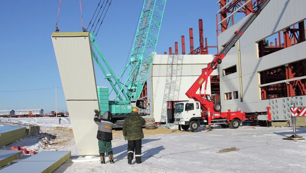 Construction work at the Vostochny space center - Sputnik International