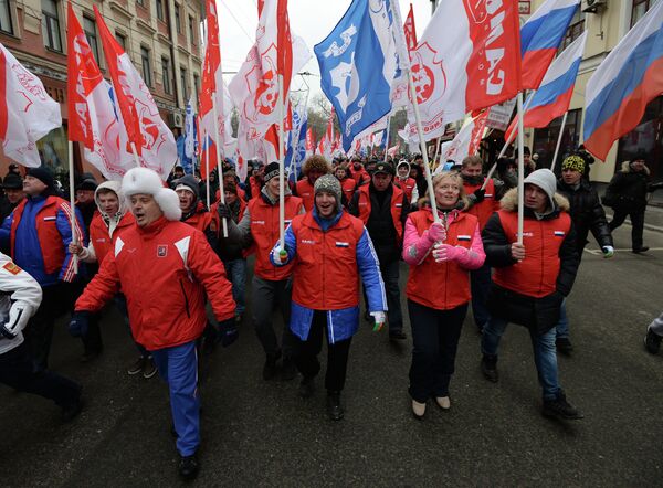 Russia Hosts Rallies in Support of Compatriots in Ukraine - Sputnik International