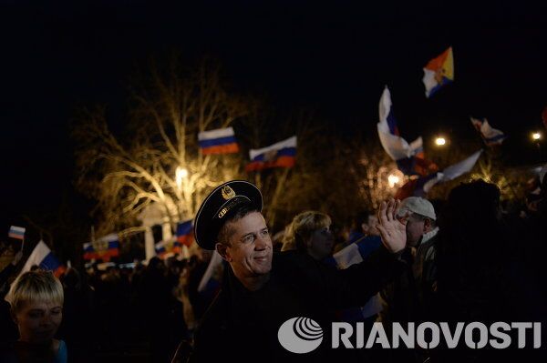 Crimea Celebrates Landslide Vote to Join Russia - Sputnik International