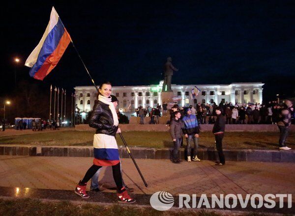 Crimea Celebrates Landslide Vote to Join Russia - Sputnik International