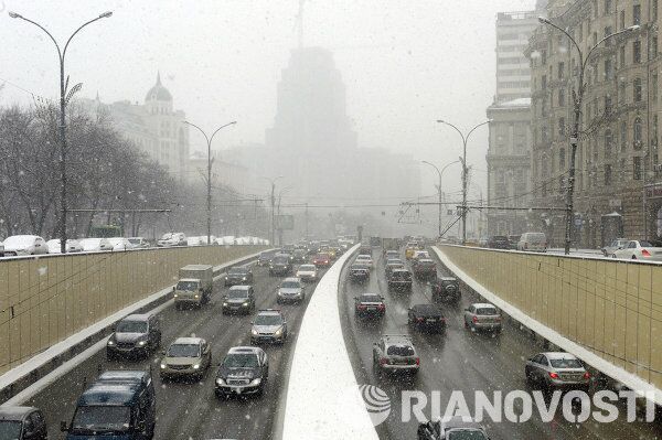 Spring Snowfall in Moscow - Sputnik International