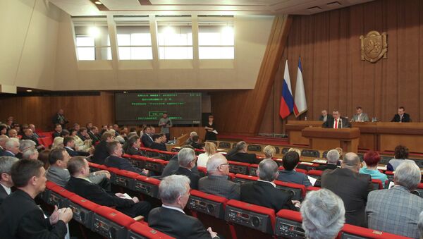 Meeting of the State Council of the Republic of Crimea - Sputnik International