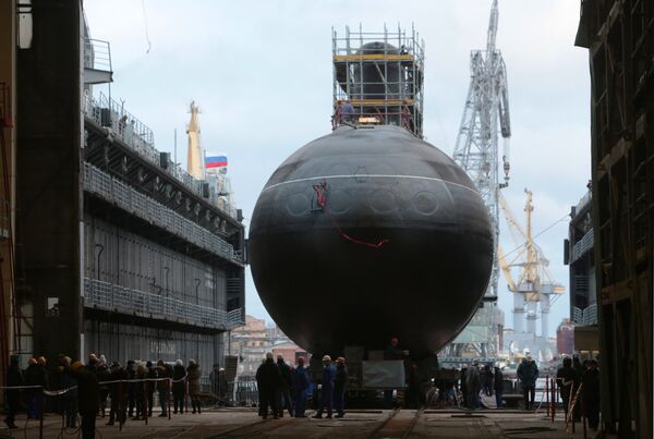 Two Project 636.3 diesel-electric submarines, the ‘Novorossiysk’ (on photo) and the ‘Rostov-on-Don,’ will join the Black Sea Fleet this year. - Sputnik International
