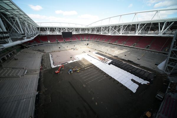 Construction of Open Arena stadium - Sputnik International