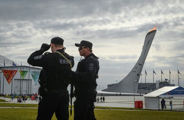 Special unit officers ensure safety during the Olympic Games in the Olympic Park in Sochi (Archive) - Sputnik International