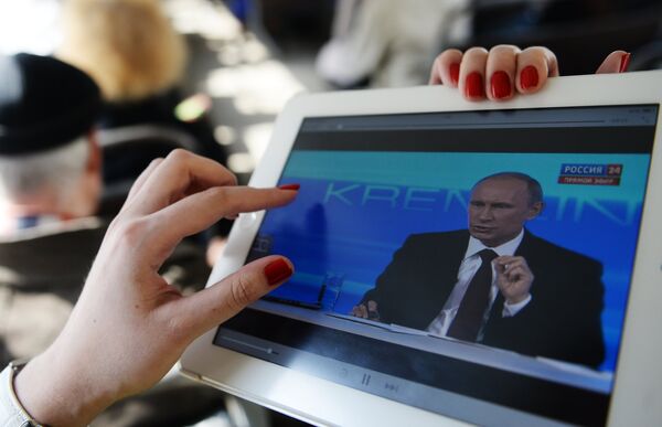 Broadcast of Direct Line with Vladimir Putin - Sputnik International