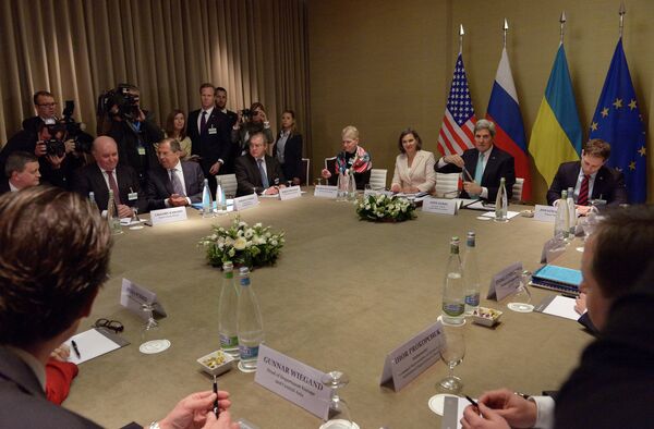 Sergei Lavrov meets with John Kerry in Geneva (Archive) - Sputnik International