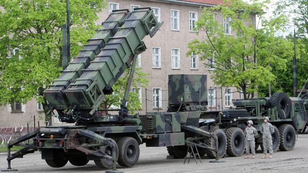 American Patriot air defense missiles deployed at the Morag military base in Poland. - Sputnik International