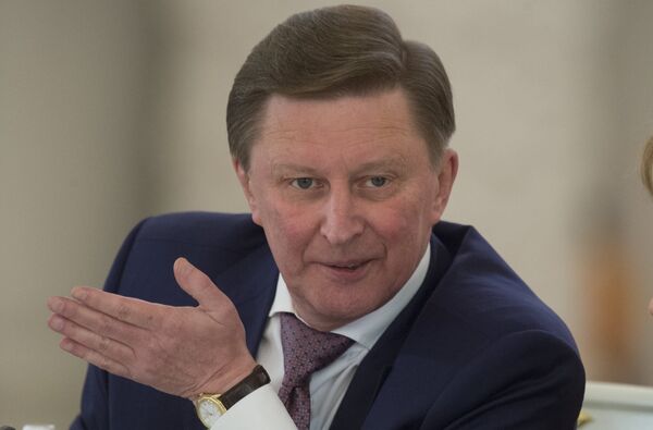 Chief of the Presidential Executive Office Sergei Ivanov before a joint meeting of the Russian State Council and the Presidential Council for the Implementation of Priority National Projects and Demographic Policy held by Russian President Vladimir Putin in the Kremlin. - Sputnik International
