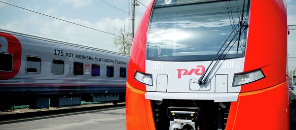The Lastochka electric train - a result of cooperation between the Russian Railways and Siemens. - Sputnik International