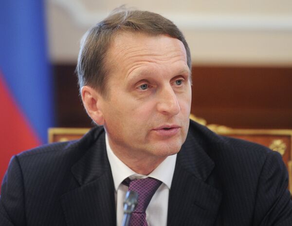Russian State Duma Speaker Sergei Naryshkin - Sputnik International
